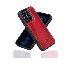 Bouletta V4EF Kırmızı Apple İphone 13 Pro Uyumlu Deri Arka Kapak