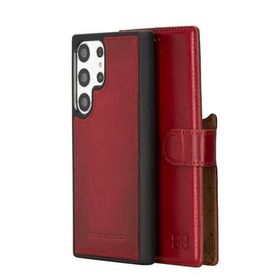 Bouletta V4EF Samsung Galaxy S23 Ultra Uyumlu Deri Cüzdanlı Kılıf