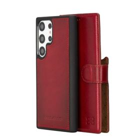 Bouletta V4EF Samsung Galaxy S23 Ultra Uyumlu Deri Cüzdanlı Kılıf