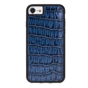 Bouletta YK7 Mavi-Siyah Apple iPhone 7-8-SE Uyumlu Deri Arka Kapak
