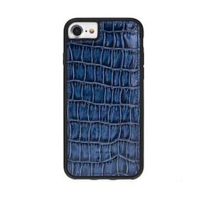 Bouletta YK7 Mavi-Siyah Apple iPhone 7-8-SE Uyumlu Deri Arka Kapak