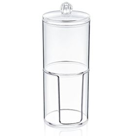 Box Up Şeffaf Pamukluk Silindir Çift Katlı Organizer