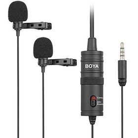 Boya BY-M1DM Siyah Çok Yönlü İkili Yaka Mikrofonu