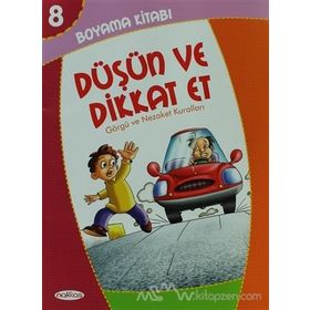 Boyama Kitabı 8 - Düşün ve Dikkat Et - Heyet-Kurul-Komisyon