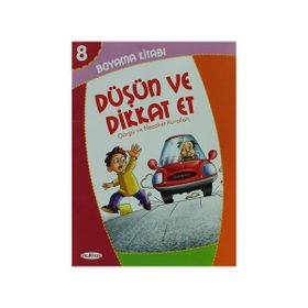 Boyama Kitabı 8 - Düşün ve Dikkat Et - Heyet-Kurul-Komisyon