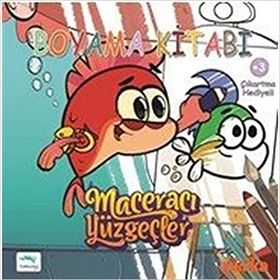 Boyama Kitabı - Maceracı Yüzgeçler Çıkartma Hediyeli