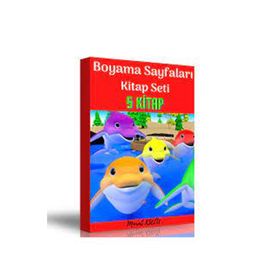 Boyama Sayfaları Kitap Seti 5 Kitap Enine Boyuna Eğitim