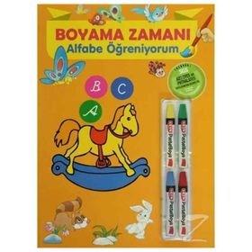 Boyama Zamanı Alfabe Öğreniyorum - Parıltı Komisyon Kollektif Heyet-Kurul-Komisyon