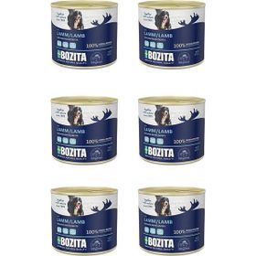 Bozita Kuzu Etli 6x625 gr Yaş Köpek Mama