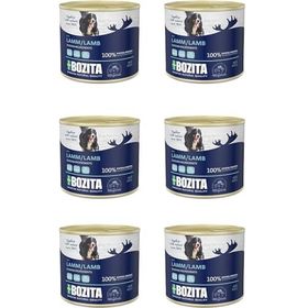Bozita Kuzu Etli 6x625 gr Yaş Köpek Mama