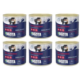 Bozita Tahılsız Sığır Etli 6x625 gr Köpek Konserve