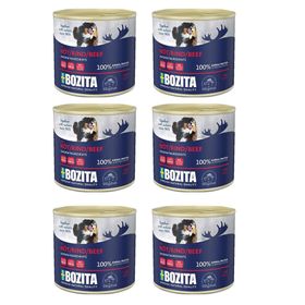 Bozita Tahılsız Sığır Etli 6x625 gr Köpek Konserve