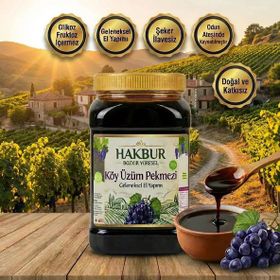 Bozkır Tahin Merkezi 950 gr Üzüm Köy Pekmezi