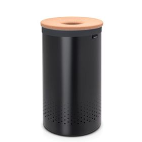 Brabantia 120022 60 lt Siyah Mantar Kapak Çamaşır Sepeti
