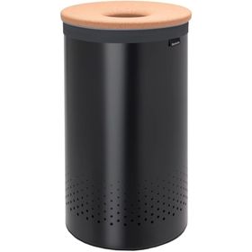 Brabantia 120022 60 lt Siyah Mantar Kapak Çamaşır Sepeti