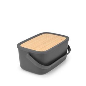 Brabantia 128264 Nic Dark Grey Ekmek Saklama Kutusu