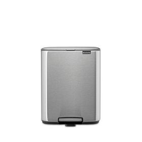 Brabantia Bo Matt Steel Fpp Grş 12 lt Gri Çelik Pedallı Çöp Kutusu