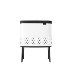 Brabantia Bo Plastik Kapaklı Metal Beyaz 60 lt Çamaşır Sepeti