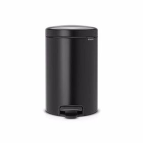 Brabantia Matt Black Pedallı 12 lt Çöp Kutusu