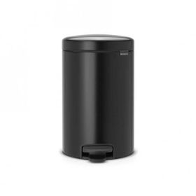 Brabantia Matt Black Pedallı 12 lt Çöp Kutusu