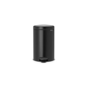 Brabantia Matt Black Pedallı 12 lt Çöp Kutusu