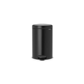 Brabantia Matt Black Pedallı 12 lt Çöp Kutusu