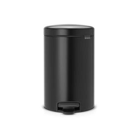 Brabantia Matt Black Pedallı 12 lt Çöp Kutusu