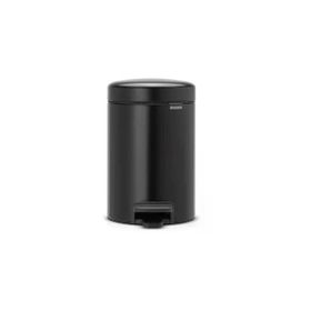 Brabantia Newicon 3 lt Matt Black Pedallı Çöp Kutusu