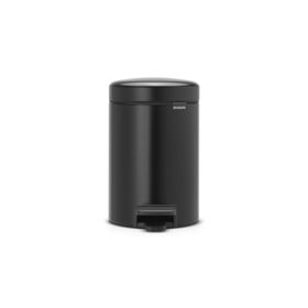 Brabantia Newicon 3 lt Matt Black Pedallı Çöp Kutusu