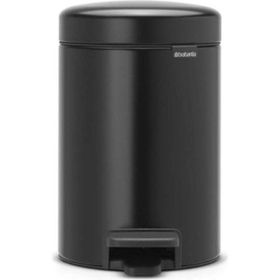 Brabantia Newicon 3 lt Matt Black Pedallı Çöp Kutusu