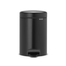 Brabantia Newicon 3 lt Matt Black Pedallı Çöp Kutusu