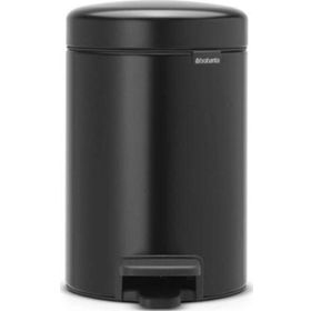 Brabantia Newicon 3 lt Matt Black Pedallı Çöp Kutusu