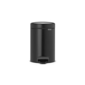 Brabantia Newicon 3 lt Matt Black Pedallı Çöp Kutusu