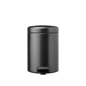 Brabantia Newicon Confident 5 lt Gri Çelik Pedallı Çöp Kovası