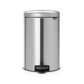 Brabantia Newicon Matt Steel Pedallı 12 lt Çöp Kutusu