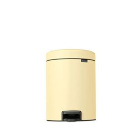 Brabantia Newicon Mellow Yellow Çelik Pedallı 5 lt Sarı Banyo Çöp Kovası