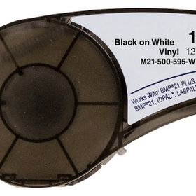 Brady BM21-500-595-WT Black on White Şerit