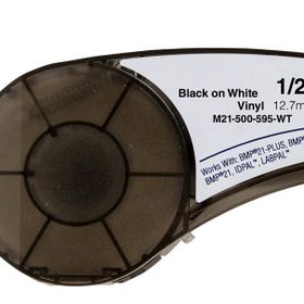 Brady BM21-500-595-WT Black on White Şerit