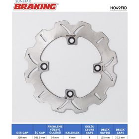 Braking Honda PCX 125-150 Dalgalı 2018gt; Honda PS 150 İ 150 cc Ön 2008-2014 Ön Fren Diski