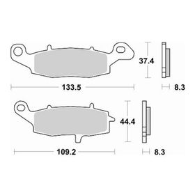 Braking Kawasaki Er-6 N Ön Sinterli Fren Balatası