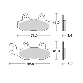 Braking Kawasaki Klx 250 Ön Sinterli Fren Balatası