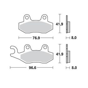 Braking Kawasaki Klx 250 Ön Sinterli Fren Balatası