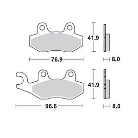 Braking Kawasaki Klx 250 Ön Yarı Metalik Fren Balatası