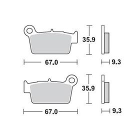 Braking Kawasaki Kx F 450 Arka Sinterli Fren Balatası