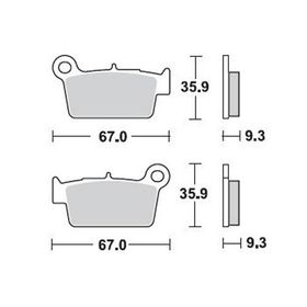 Braking Kawasaki Kx F 450 Arka Sinterli Fren Balatası