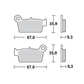 Braking Kawasaki Kx F 450 Arka Sinterli Fren Balatası