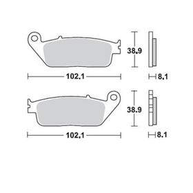 Braking Kawasaki Ninja 650 Ön Sinterli Fren Balatası