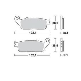 Braking Kawasaki Ninja 650 Ön Sinterli Fren Balatası