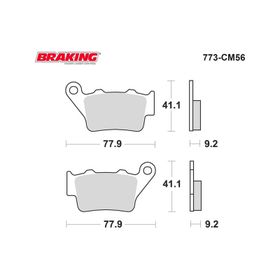 Braking Sinterli Bmw F 700 Gs Arka Fren Balatası