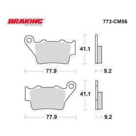 Braking Sinterli Bmw F 800 Gs Arka Fren Balatası